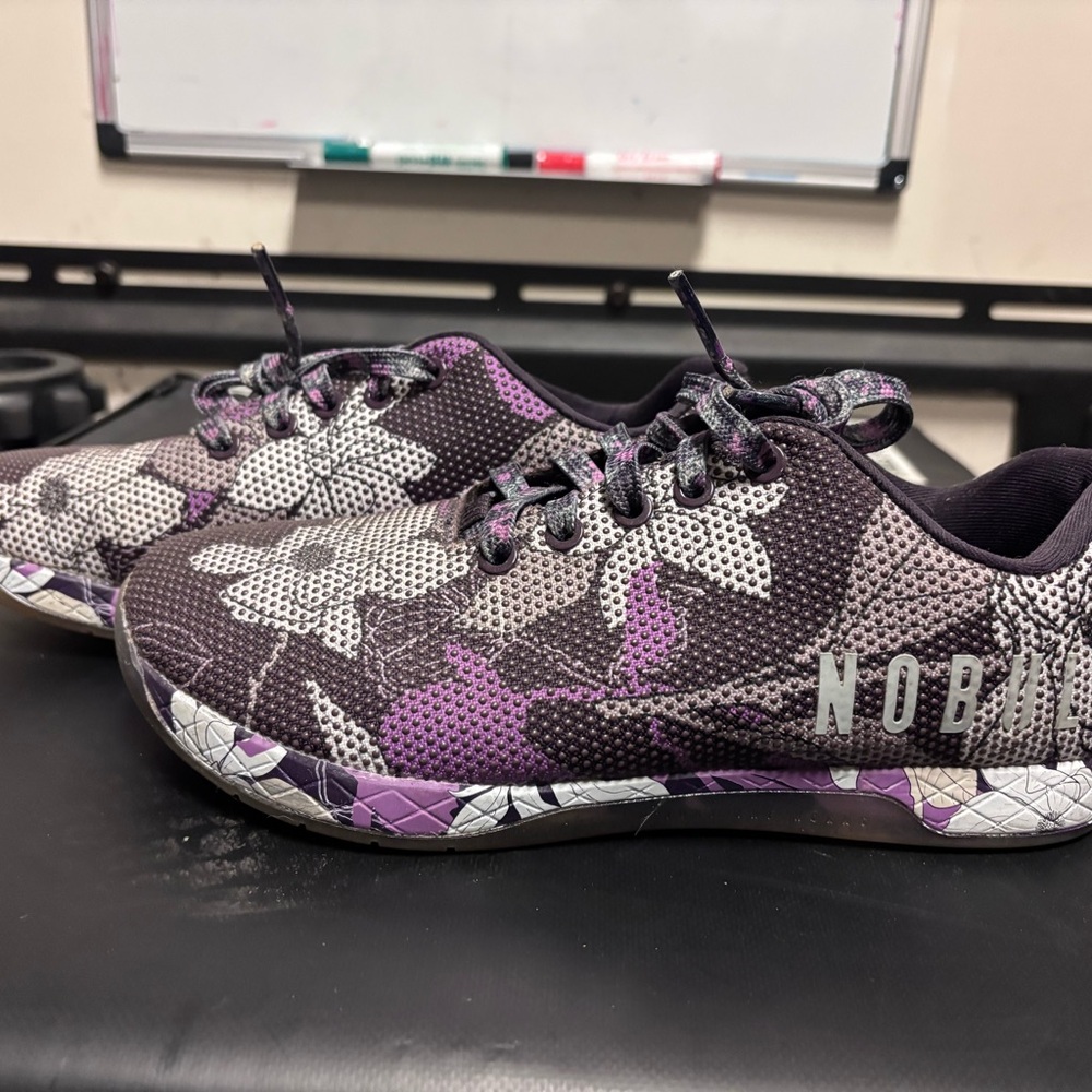 NOBULL Purple and Gray Athletic Sneakers